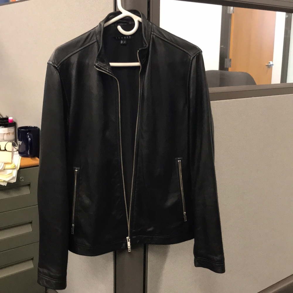 Theory leather biker jacket
